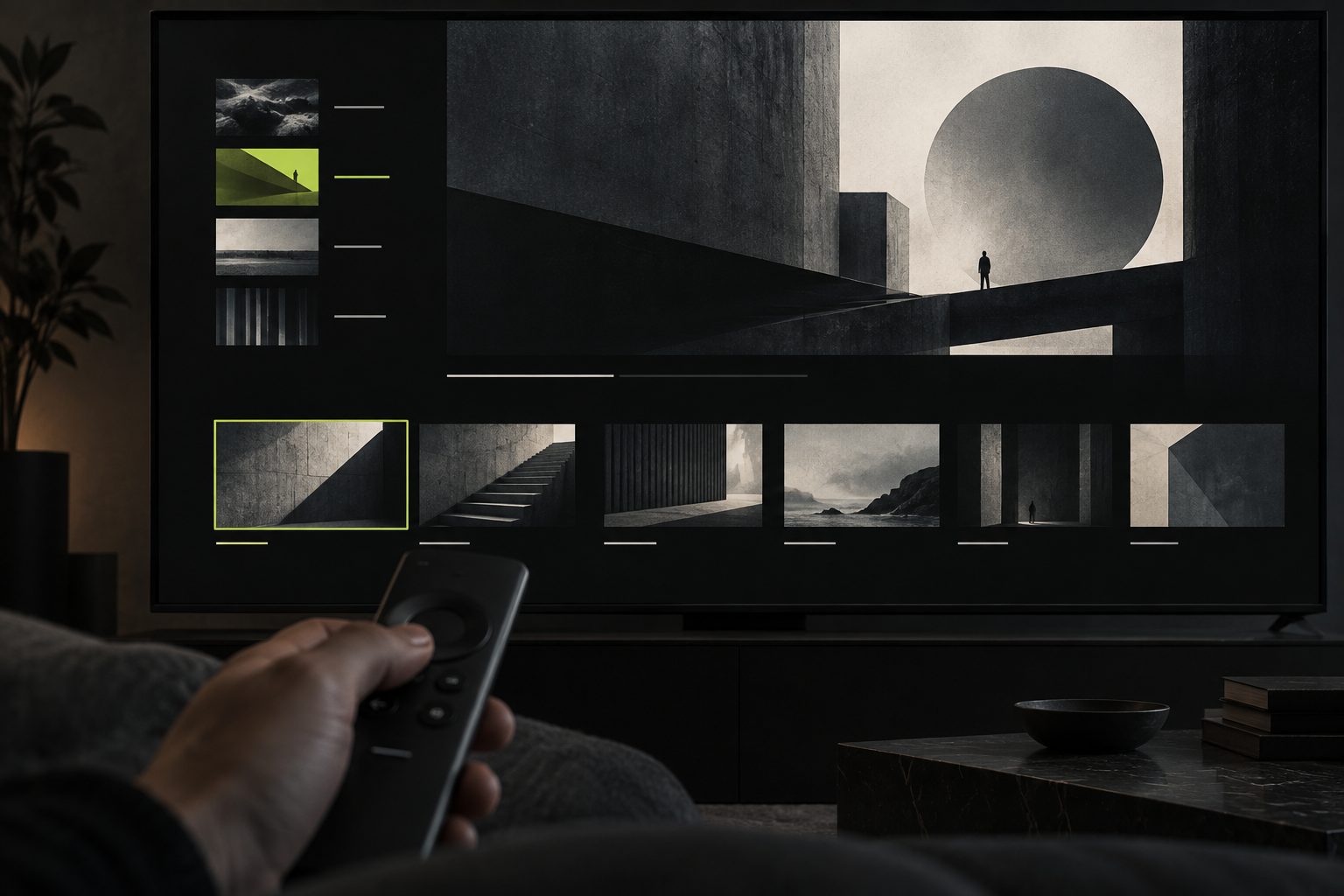 Television interface and remote control